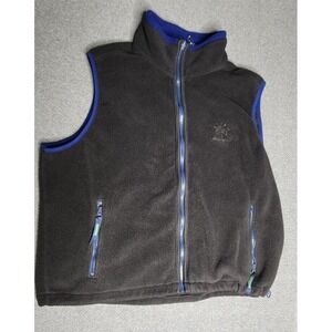 EBTEK by Eddie Bauer Fleece‎ Vest Mens Large Black Camping Hiking  Basic